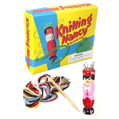 French Knitting Nancy - Yarn Knit Knitter Spool Tool Retro Wooden Doll