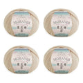 Susan's Family Molandi #8 100Merino Wool Yarn, 4x50g/82yds - Warm Sand | 100% wool yarn, Bulky weight, skin-soft, comfort, warm, breathable, crochet/knit garment, blanket, shawl, scarf, bag - color: 03#Warm Sand