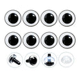 40Pcs 3D Clear Safety Eyes and Washers - Thalinfayi 25mm Round Pupils Safety Eyes Crochet Amigurumi Eyes for DIY Crochet Doll, Amigurumi, Crafts Supplies - color: Round Pupils Safety Eyes, size: 25mm(1 inch)