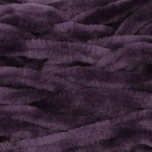 JubileeYarn Chenille Yarn - 100g/Cake Worsted Polyester - Amethyst - 1 Cake - color: 016 Amethyst, size: 1 Unit
