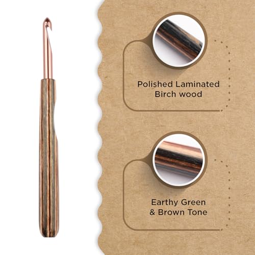 Knitter’s Pride Terra Single-Ended Crochet Hook US K(6.5mm) - size: 6.50mm