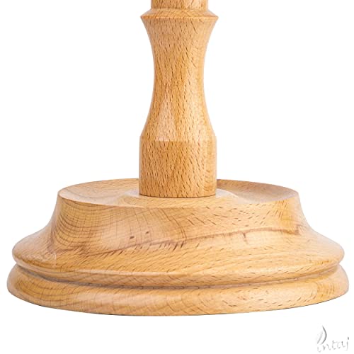 Beechwood Yarn Swift, Wooden Umbrella Hank Holder for Knitting | Steamed beech umbrella swift holds a full hank taut, spins freely, folds flat, tabletop clamp included. - color: Beechwood, size: Umbrella Swift