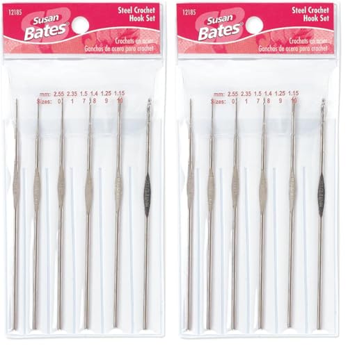 Steelite 12185.001 Crochet Hook Set (Pack of 2) - size: Pack of 2