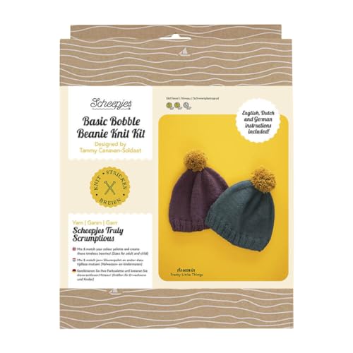 Scheepjes Basic Bobble Beanie Knit Kit 1pc
