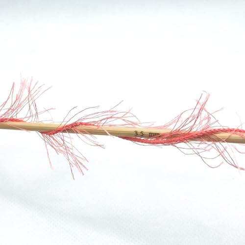 Premium Eyelash Fun Fur Yarn - Ultra Soft Fuzzy Faux Fur Novelty Thread for Knitting & Crochet | Chunky Multi Color Craft Supplies - 3.53 Oz (100g), 165 Yrds (150m) (1Skein, Bright Red) - color: Bright Red