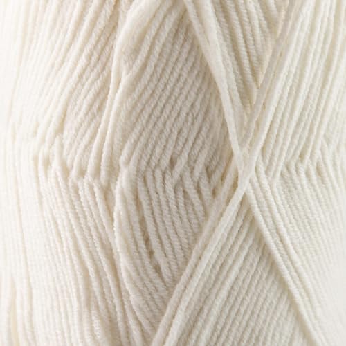 Sensy Chino Soft Cotton Yarn, Soft Baby Cotton Yarn, Amigurumi Yarn, 3.5 oz, 360 Yards, Gauge 2 Fine (Creamy) - color: Creamy, size: 1 Skein