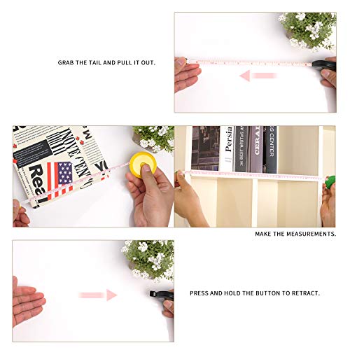 DiCUNO 3-Pack Soft Retractable Measuring Tape, 60-Inch 1.5 Meter, Pink | Measuring Tape for Pocket, Body Tailor Sewing Craft Cloth, Medical Nursing, Tape Measure - color: Pink*3pcs