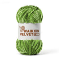 Chunky Chenille Yarn for Crocheting, Baby Yarn for Crocheting Soft, Plush Velvet Yarns, 100g (87.4 yds) Fluffy Yarn for Crochet Amigurumi (Olive Green) - color: Olive Green