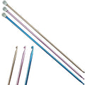 Hobekoee 3Pcs Tunisian Crochet Hook 5mm 5.5mm 6mm,Extra Long Crochet Hook 13.8in Afghan Crochet Needles Aluminum Tunisian Crochet for Beginner,Crocheting＆Knitting Lovers - size: 5.0mm/5.5mm/6.0mm