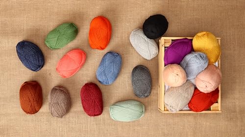 Highland Haven - 100% Highland Wool Yarn Set of 3 Skeins (150 Grams) Fingering Weight - Sourced Directly from Peru - Heavenly Soft and Perfect for Knitting and Crocheting(Fingering, Peach Nude) - color: Peach Nude, size: Fingering