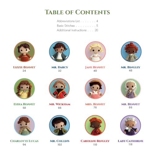 Pride and Prejudice Amigurumi: 12 Austen Characters to Crochet (Dover Crafts: Crochet)