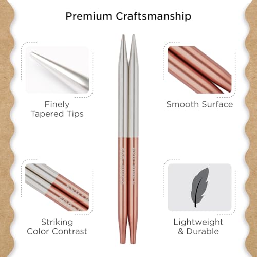 Knitter’s Pride Rosemist Interchangeable Needle 5""(13cm) - US 9(5.5mm) - size: 5.50mm