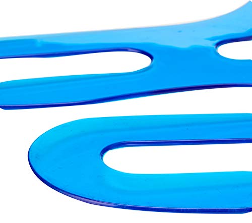 KNITPRO EU Sizes 41+ Aqua Sock Blockers, Set of 2, Translucent Aqua - size: EU 41+
