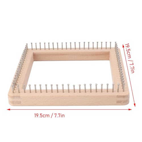 Mumusuki Handcrafted Knitting Looms Wooden, Blocking Board DIY Weaving Tool for Making Mats, Scarves, Hats, Headbands, Shawls, Blankets (L)