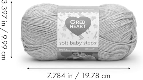 RED HEART Soft Baby Steps Yarn, Baby Blue - color: Multicolor, size: 1 Pack