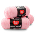 RED HEART Super Saver 3-Pack yarn, BABY PINK 3 Pack - color: Baby Pink
