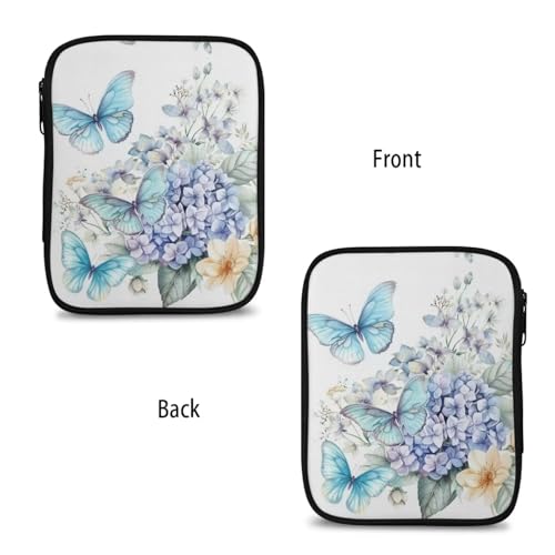 Butterfly Crochet Hook Case Portable Floral Crochet Hook Organizer without Hooks and Accessories Crochet Storage Organizer for Airports and Parks - color: Butterfly Floral1