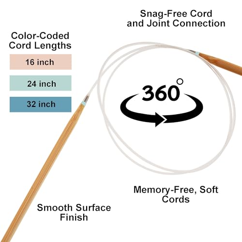 Clover PRO Takumi Circular Knitting Needle Bamboo 24in US 2.5 (3.00mm) | Size US 2.5 (3.00mm), 10 Stitch Markers - size: US 02.5 (3.00mm), 24in. (60cm)