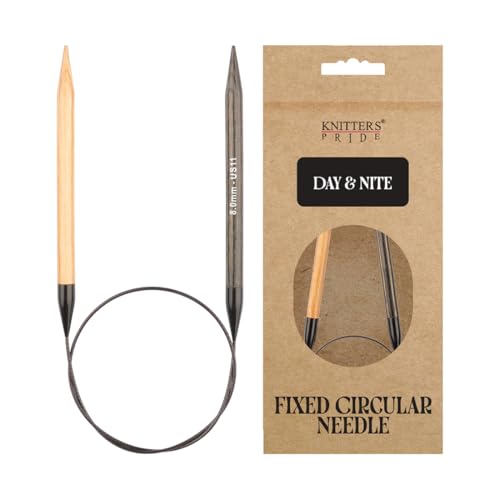 Knitter’s Pride Day & Nite Fixed Circular Needle 16""(40cm) - US 11(8mm) - size: 8.00mm