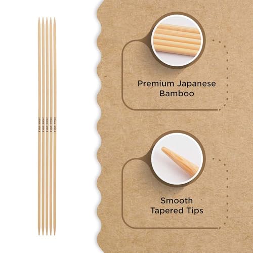 Knitter’s Pride Bamboo Luxe Double-Point Needle 8""(20cm) - US 1.5(2.5mm) - size: 2.50mm