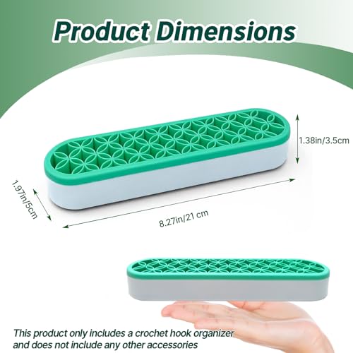 Silicone Crochet Hooks Holder, Crochet Stuff Organizer | Desktop Storage Case, Brushes & Pens Holder for Desk