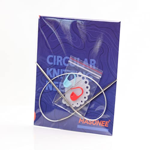 Stainless Steel Circular Knitting Needles Size 3 (3.25mm) 16inch Length | Stainless Steel Circular Knitting Needles 16inch LengthCircular Needle for Handmade Projects DIY Knitting Size 3 (3.25mm) - size: US 3(3.25mm) 40mm