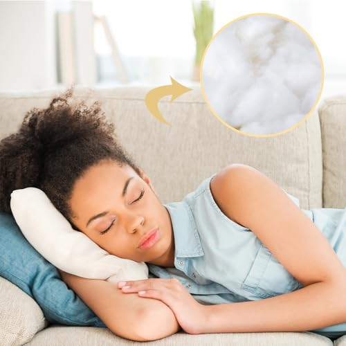 Woanger 8.8pound/ 140oz Polyester Polyfill Stuffing for Stuffed Animals Pillow Cushions Soft Cotton Poly Fiberfill Stuffing High Resilience Fiber for Couch Making Fluff Crafts Home Decors - size: 8.8 Pound/ 140oz