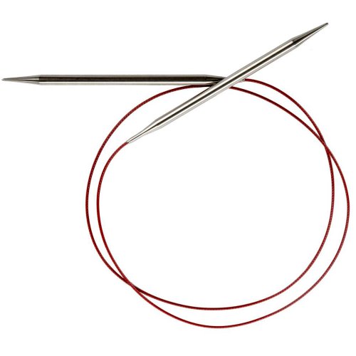 ChiaoGoo 7040-10.5 40-Inch Red Lace Stainless Steel Circular Knitting Needles, 10.5/6.5mm - size: US 10.5 (6.5 mm)