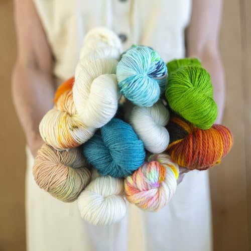 Scheepjes Nakid S Undyed Pure Wool Fingering Yarn, 100 g Ball, White 001