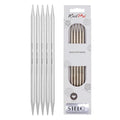 KnitPro Stelo Double-Pointed Needles 8" (20cm) | US Size 13 (9mm) - size: US Size 13 (9mm)