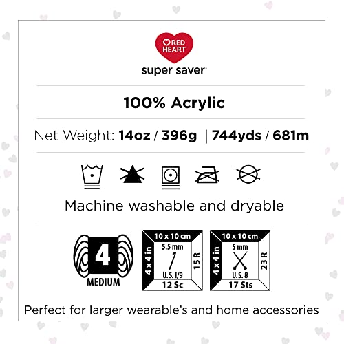 Red Heart Super Saver Jumbo Yarn for Crocheting, Claret, 2-Pack - color: Claret, size: 2-Pack
