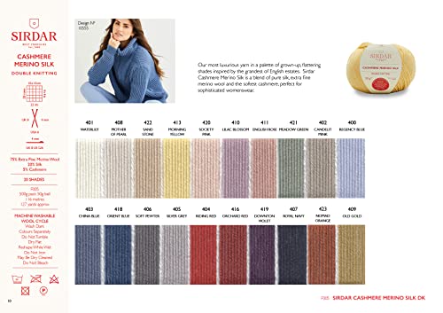 Sirdar Cashmere Merino Silk DK 403 China Blue - color: China Blue (# 403)