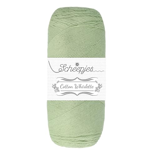 Scheepjes Cotton Whirlette 100 g (3.5 oz) Cotton Yarn – Sage Leaf 820 - color: 820 Sage Leaf