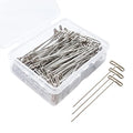 T-Pins, 50 Pack 2 Inch - T-Pins for Knitting, Wigs, Sewing & Office Wall