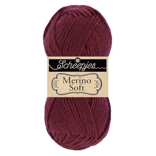Scheepjes Merino Soft 50g 652 Modigliani Red Superwash Merino Blend Yarn - color: 652 Modigliani