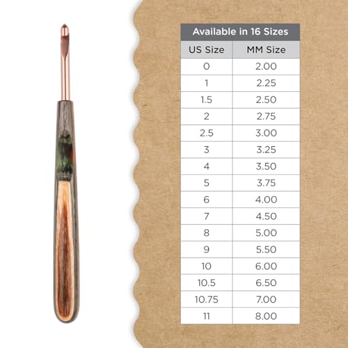 Knitter’s Pride Terra Single-Ended Crochet Hook US 7(4.5mm) - size: 4.50mm