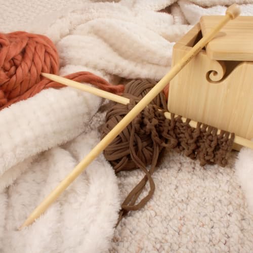 JubileeYarn Jumbo Bamboo Knitting Needles - US 15 (10mm) - 16" Long - 1 Pair - size: US 15/10mm (16" Long)