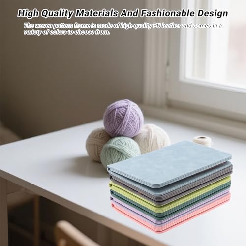 Cowenhey Pattern Holder, Knitting Chart Holder, Accessories Knitting Pattern Holder Foldable Knitting Chart Keeper with Ruler for for Fixed Crochet Pattern on Knitting Pattern Holder (Purple) - color: Purple