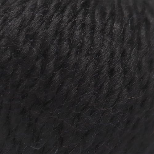 100% Baby Alpaca Yarn 6 Skeins 300g Bulky Weight Knitting Crochet Black | Made in Peru with natural warmth and softness featuring 324yd of premium fiber ideal for scarves shawls sweaters and more - color: Black, size: Bulky - 6 Skeins