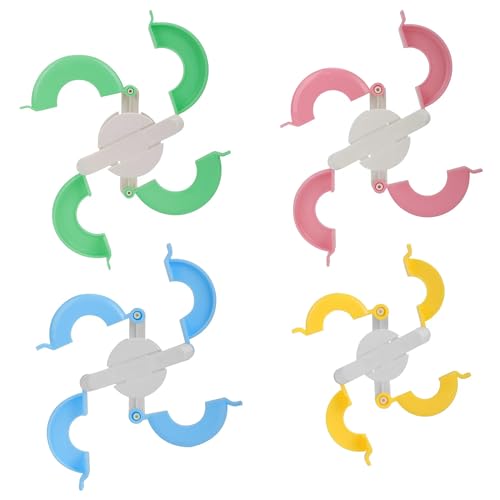 Pom Pom Maker 4 Sizes Fluff Ball Weaver DIY Wool Yarn Knitting Craft Tool Set - size: 4