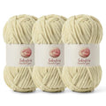 3 Pack Chunky Chenille Yarn for Crocheting, Baby Yarn for Crocheting Soft Blanket, 262.4 yds /10.5 oz Crochet Yarn, Bulky 5 Amigurumi Yarns, Fluffy Velvet Yarns for Knitting Crafts (3 Beige) - color: 3 Beige