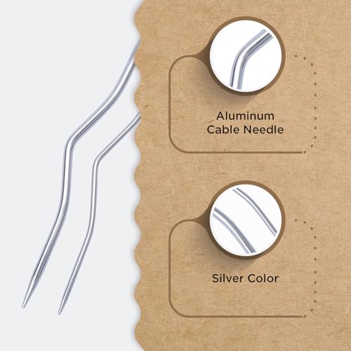 Knitter’s Pride Aluminum Cable Needles - Set of 2 (US 1.5 & US 6)