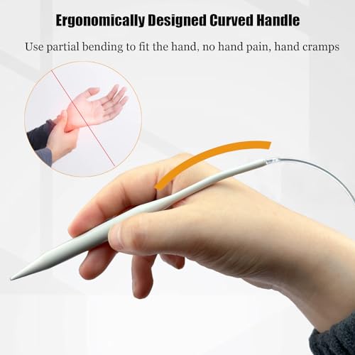 Mdoker Aluminum Circular Knitting Needle Size 15 24 Inch Circular Knitting Needles for Handmade Knitting DIY and Any Weaven Yarn Projects(US Size 15,10mm) - size: US-15-10mm