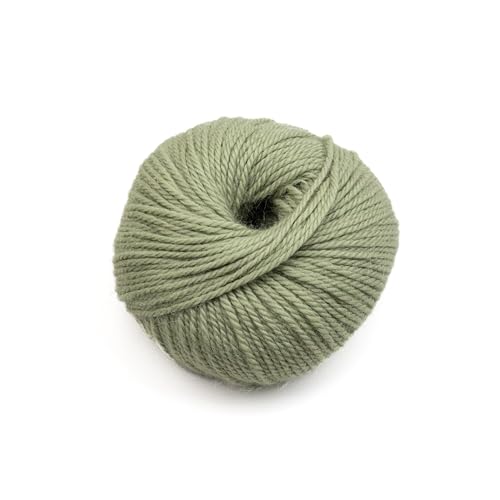 Luca-S ALPINO - Alpaca & Merino Yarn – 10 Skeins of Super Soft Aran Weight Yarn for Knitting & Crochet, 17.5 oz (500g), 820 yds (750m) Total, 60% Alpaca / 40% Merino Wool - color: Olive 28, size: 10 Pack