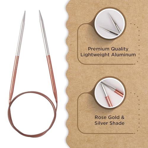 Knitter’s Pride Rosemist Fixed Circular Needles 40""(100cm) - US 9(5.5mm) - size: 5.50mm