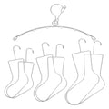 UNICRAFTALE 7Pcs 4 Styles Sock Blockers Stainless Steel Laundry Drying Hanger Rack Sock Dryings Rack Hanger for Fast Drying and Displaying Hand Knitted Socks Laundry Room Organizer - size: 27/31.9/34cm Long