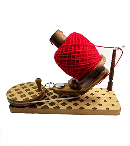 Wooden Yarn | Ball Winder | Yarn Swift | Wooden Hand Operated Winder for Making Yarn Ball from Hank of Yarn Skein Winder for Knitting Gift Travel