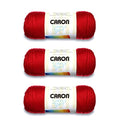 Caron Simply Soft Yarn for Crocheting & Knitting, Harvest Red, 3-Pack | #4 Worsted Medium, Soft 100% Acrylic Yarn for Crochet, Knitting, Blankets and Crafts, 315 Yards, 170.1g/6oz per skein - color: Harvest Red, style: Simply Soft