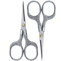Mini Scissors Stainless Blade Metal Handle 2 Pack Office School Classroom Student Teacher Crafting Fabric Sewing Gift Wrapping All Purpose - color: 2 Pack Silver