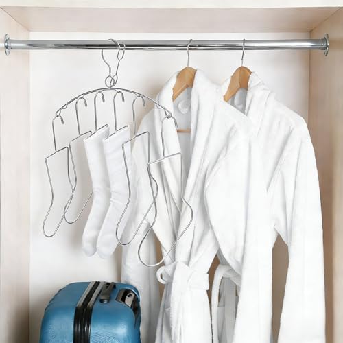 UNICRAFTALE 7Pcs 4 Styles Sock Blockers Stainless Steel Laundry Drying Hanger Rack Sock Dryings Rack Hanger for Fast Drying and Displaying Hand Knitted Socks Laundry Room Organizer - size: 27/31.9/34cm Long
